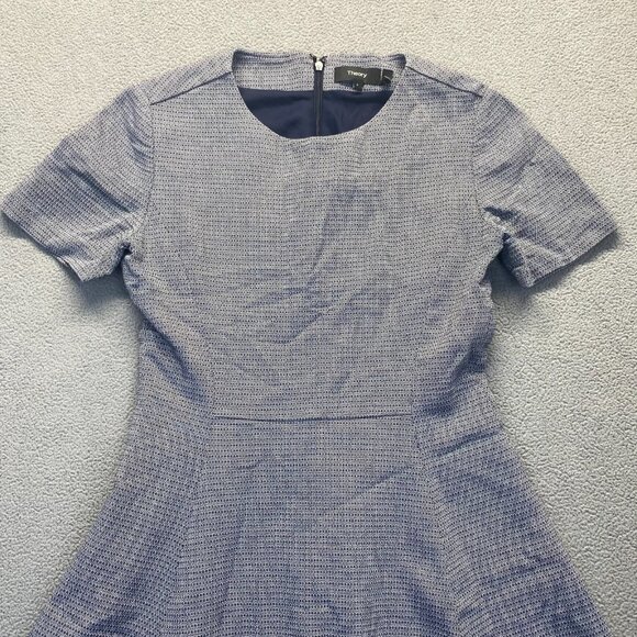 Theory Women's Dress Size 4 Mini Houndstooth Zipper,Lined - Picture 10 of 11